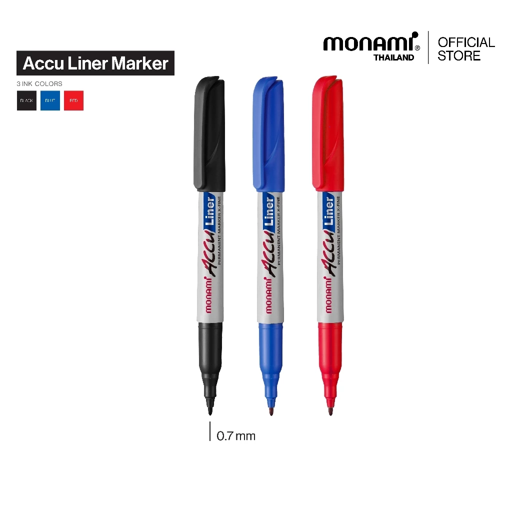 Monami ปากกามาร์คเกอร์ รุ่น แอคคู ไลน์เนอร์ Accu Liner Marker