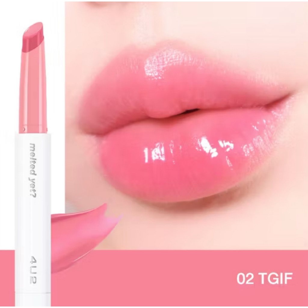 ลิปเม้ล 4U2 MELTED YET - ลิปเนื้อเม้ลท์ Glossy ลิป BUS สเตน ลิปบาล์มละลาย ลิป4U2 ลิปบัส ลิปเม้ล ลิปส