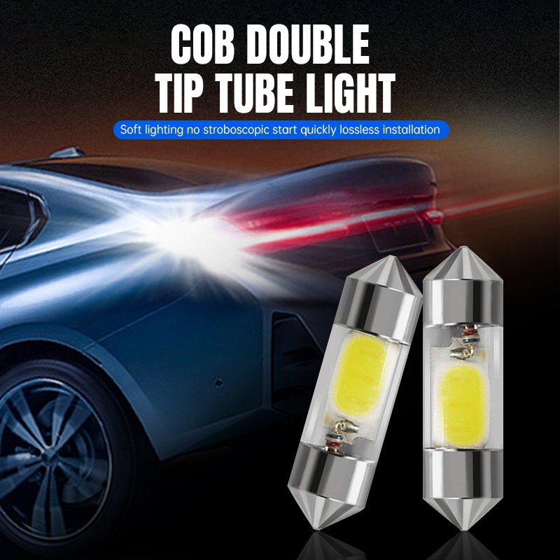 หลอดไฟเพดานรถแคปซูล c5w led cob chips 31 มม