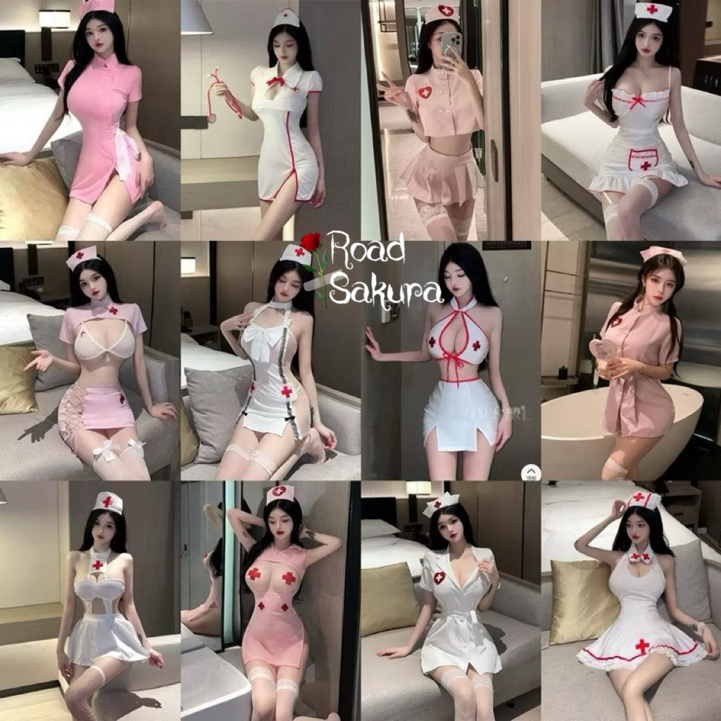 ชุดคอสเพลย์ พยาบาล ชุดนอนไม่ได้นอน RT PP001 / PP022🚚ส่งไวจากไทย1-3วัน ชุดเซ็ท ผู้หญิง ชุดนอน