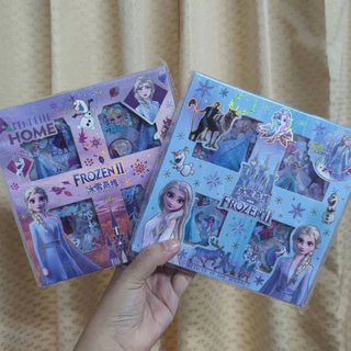 สติ๊กเกอร์ไดคัท ลายเจ้าหญิงเอลซ่า Frozen 96-100ชิ้น คละสี