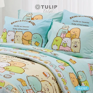 TULIP Delight ซุมิกโกะ Sumikko DLC127 ลิขสิทธิ์แท้ San-X ชุดผ้าปูที่นอน ผ้าห่ม ผ้านวม พิมพ์ลายการ์ตูน