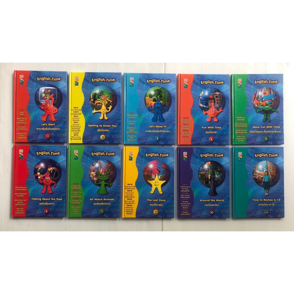 TIME LIFE ASIA: English-Time, Reader 1, 2, 3, 4, 5, 6, 7, 9, 10 ฉบับภาษาไทย หนังสือเด็กมือสอง, หนังส