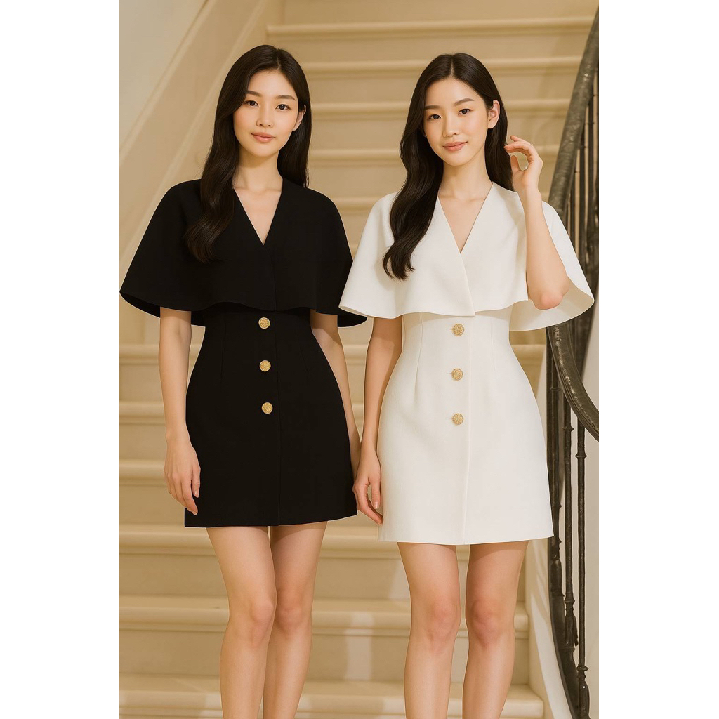 Weeya Beata Dress เดรสทำงาน เดรสแขนค้างคาว