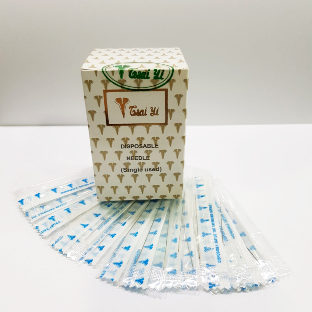 เข็มสักคิ้ว สำหรับใส่เครื่องไฉยี่ ชนิด1หัวและ3หัวกลม เข็มสักไฉยี่ เข็มสักมือ อุปกรณ์สักคิ้ว ส่งไว