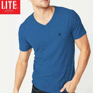ARROW LITE T-SHIRT คอวีแขนสั้น ใส่แล้วเย็นสบาย ไร้ตะเข็บข้าง ผ้า TC มี 9 สี