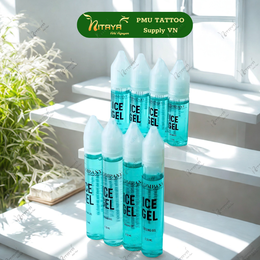 [ของแท้] ICE GEL สีเขียว – เจลช่วยทาผิวระหว่างทำ PMU – AS COMPANY (รัสเซีย)