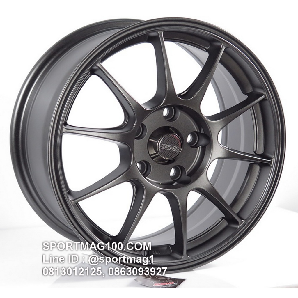 ล้อแม็กซ์ SSW TC105 ขอบ16นิ้ว 5รู100 สีแมทกัน กว้าง7นิ้ว Offset35 [22227]
