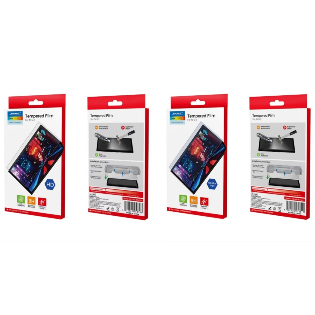 [พร้อมส่ง] Nintendo Switch 2 : NS2 Tempered Flim Dobe / ฟิลม์ใช้กับเครื่อง Nintendo Switch 2 แบบ HD , Anti Blue light