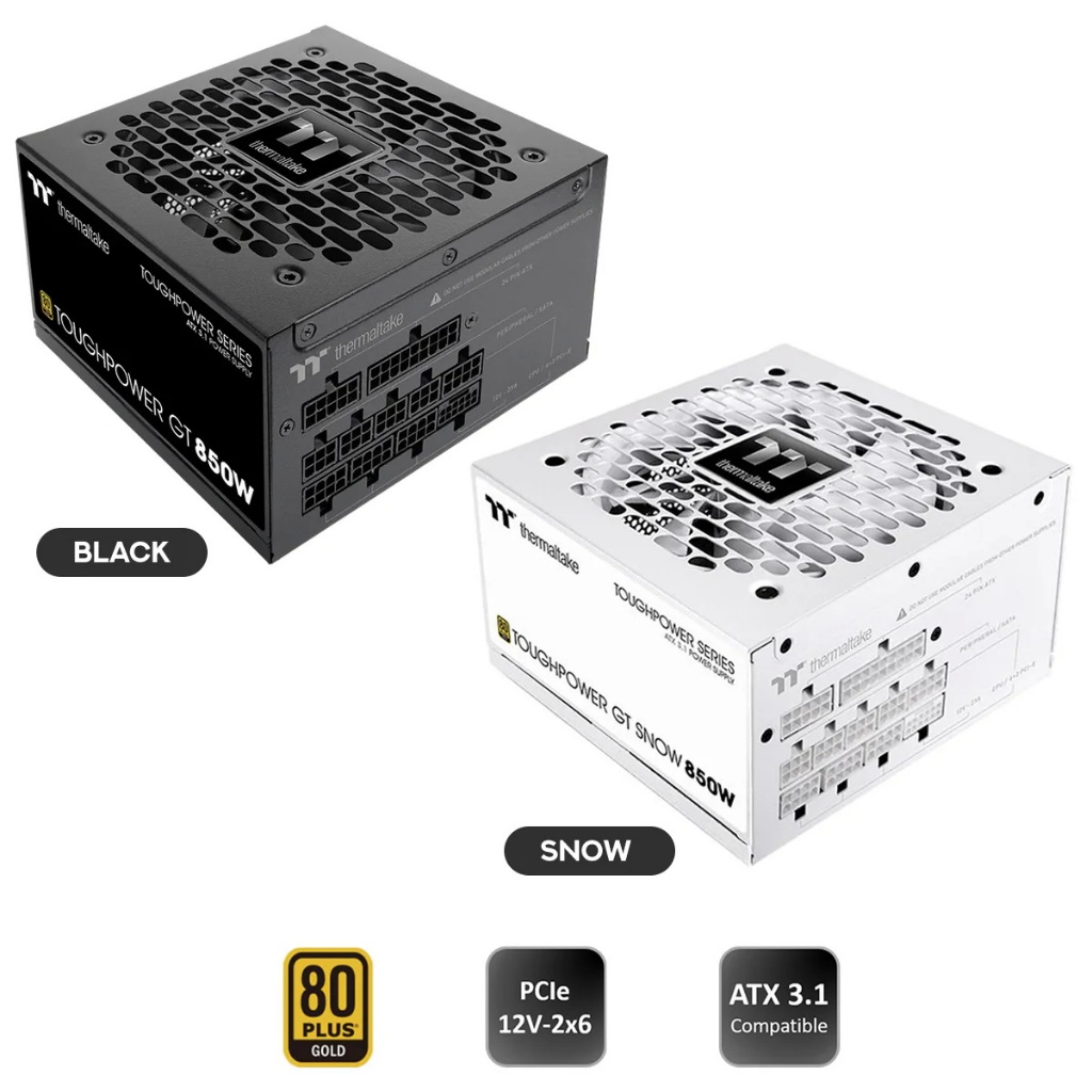 POWER SUPPLY THERMALTAKE TOUGHPOWER GT 750W 850W 1000W 1200W (80 PLUS Gold)