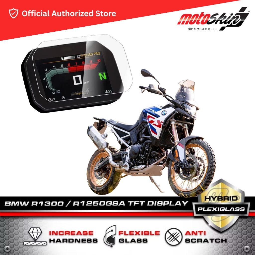 ฟิล์มPlexiglassกันรอยหน้าปัด BMW F900GS F900GSA จาก motoSkin
