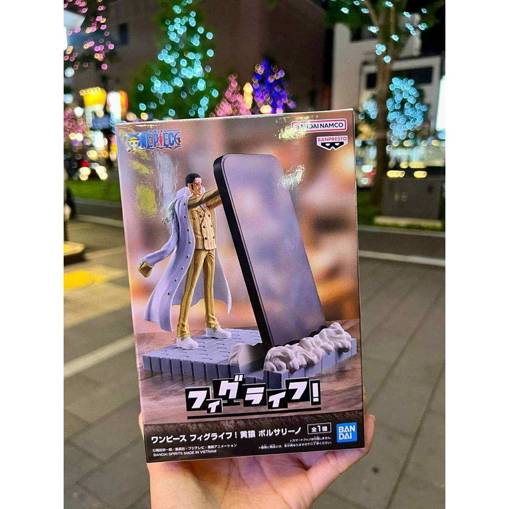 One Piece - FiguLife! Kizaru Borsalino Phone Stand Figure ลิขสิทธิ์แท้ มือ1 นำเข้าจากญี่ปุ่น
