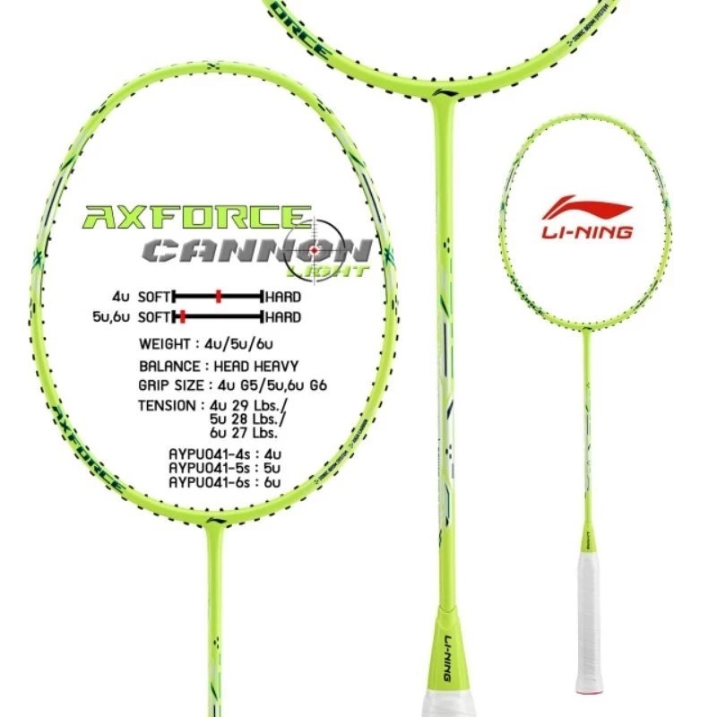 สินค้าพร้อมส่ง ไม้แบดมินตัน Li-Ning Axforce Cannon