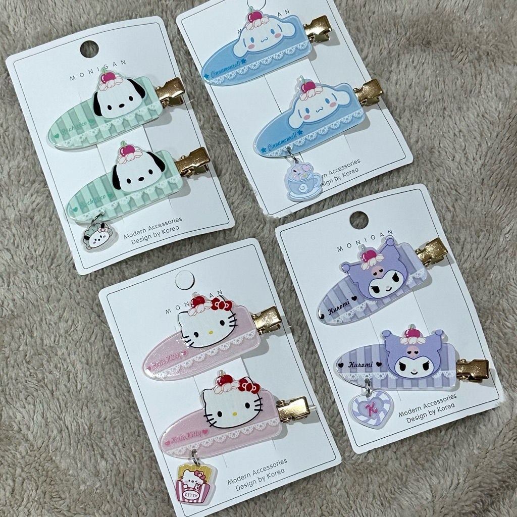 [พร้อมส่ง 🇹🇭] Sanrio กิ๊บซานริโอ้ ขนมหวาน *จำนวนและลายตามภาพ (คุโรมิ / โปเชโกะ / คิตตี้ / ชินนา)