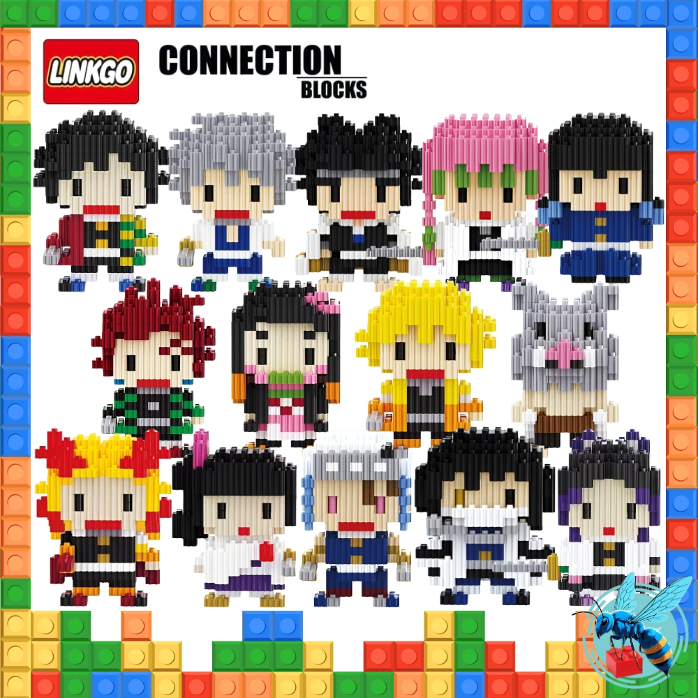 ตัวต่อนาโน ดาบพิฆาตอสูร แบบเฟือง Linkgo Demon Slayer Kimetsu no Yaiba Nanoblock