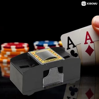 เครื่องสับเกมการ์ดอัตโนมัติ แบบใส่ถ่าน ของเล่นกับกลุ่มเพื่อน ส่งด่วนภายใน1วัน Automatic Card Shuffler Xiaoyu