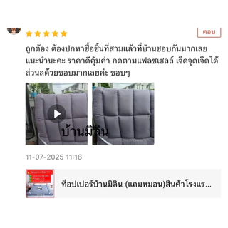 (แถมหมอน)ท็อปเปอร์บ้านมิลิน สินค้าโรงแรมคุณภาพดี มี OEKO-tex