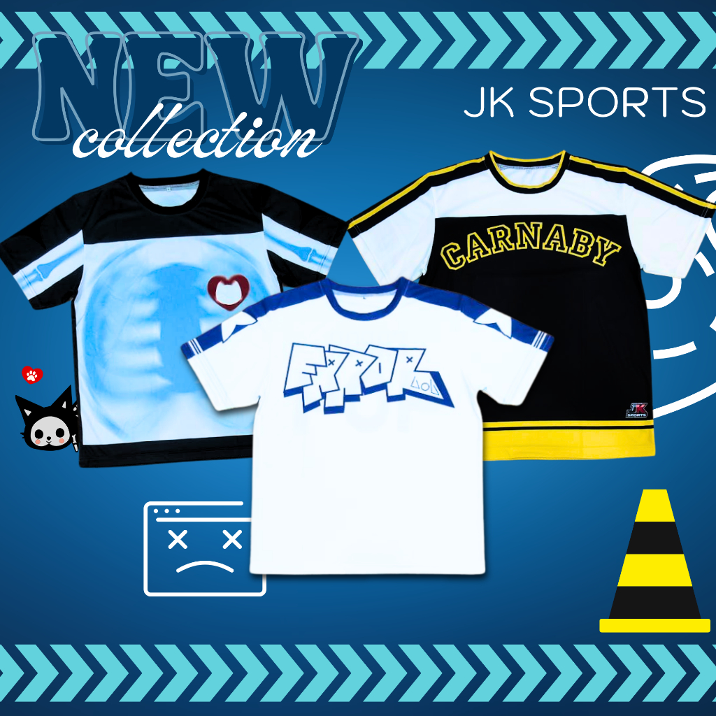 JK SPORTS - เสื้อยืดคอกลม ผ้ากีฬา ใส่สบาย ดีไซน์ใหม่! new arrival