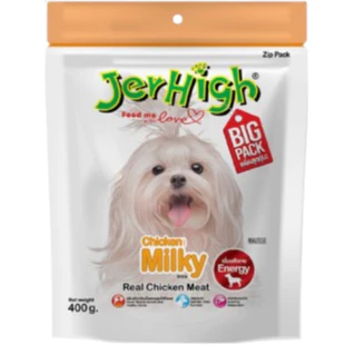 Jerhigh Stick 400g (6 สูตร) เหมาะสำหรับน้องหมาอายุตั้งแต่ 3 เดือนขึ้นไป
