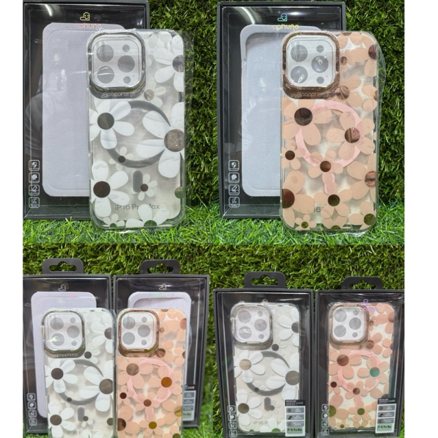 🌼popphone🌸เคส ดอกไม้ เคสแม่เหล็ก ชาร์จได้ สำหรับ13 14 15 13ProMax 14ProMax 15ProMax 16 16pro 16PROMA