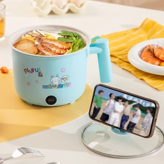 หม้อไฟฟ้าอเนกประสงค์18D หม้อนึ่งไฟฟ้า หม้อตุ๋นไฟฟ้า พร้อมซึ้งนึ่งและฝาแก้ว