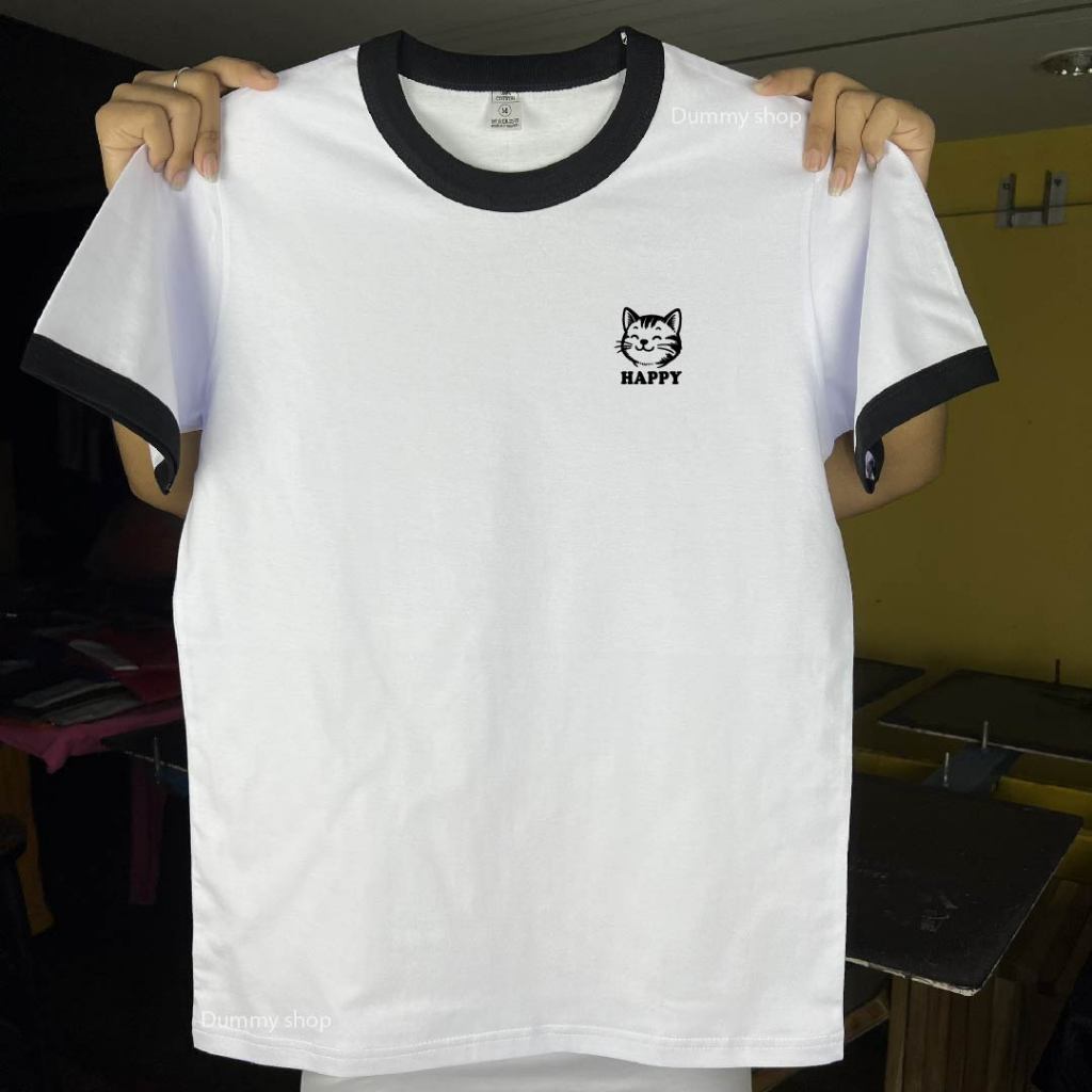เสื้อยืดแขนสั้นฮิตมากสมัยก่อน สกรีนโลโก้