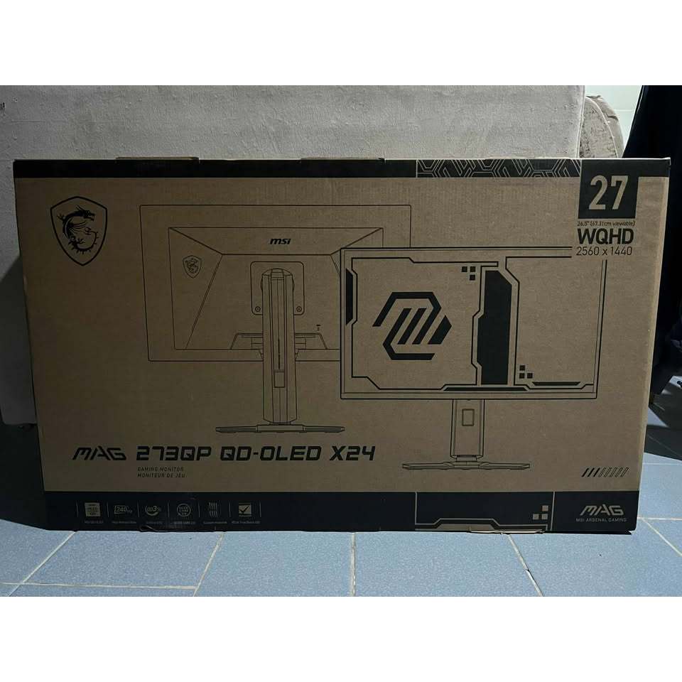 จอคอมพิวเตอร์ MONITOR MSI MAG 273QP QD-OLED X24 27นิ้ว 240hz