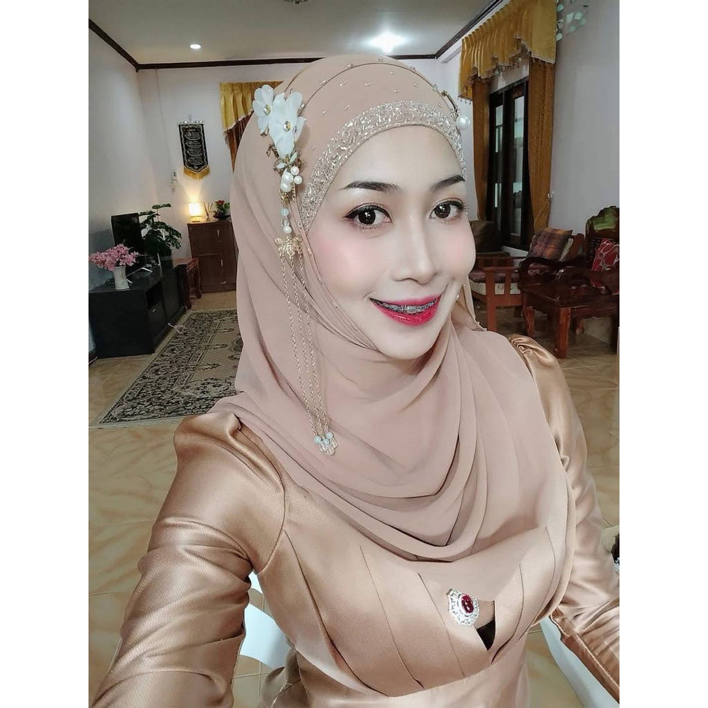 รวมผ้าคลุมปักหน้าสวยๆคละลายปัก