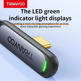 TRANYOO CC3 สายชาร์จเกม 90° สำหรับเล่นเกม 30W Ligh&ning 65W Type-C ยาว 1.2 เมตร