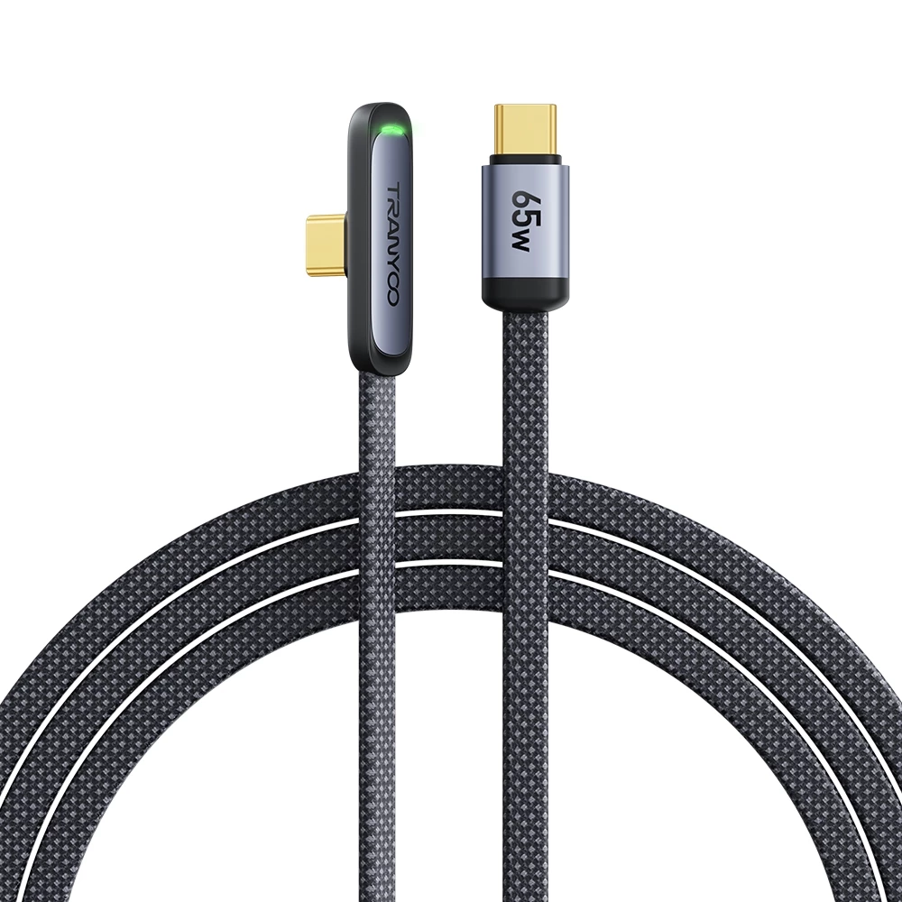 TRANYOO CC3 สายชาร์จเกม 90° สำหรับเล่นเกม 30W Ligh&ning 65W Type-C ยาว 1.2 เมตร thumbnail 3