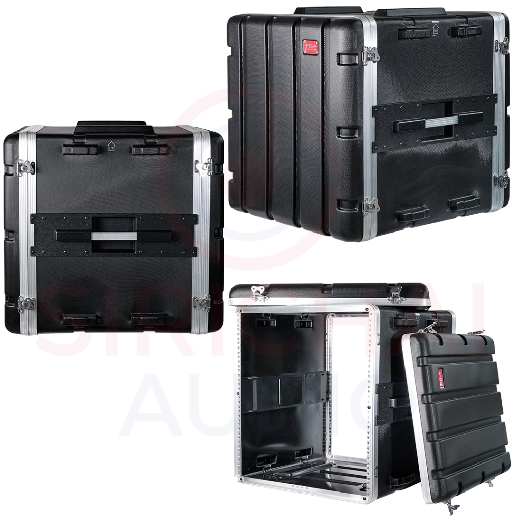 Rack12U ตู้แร็ค PROPLUS รุ่น 12UL ลึก19นิ้ว ABS มีซิปเก็บอุปกรณ์ ฟรีแถมน็อตยึดมาในกล่อง