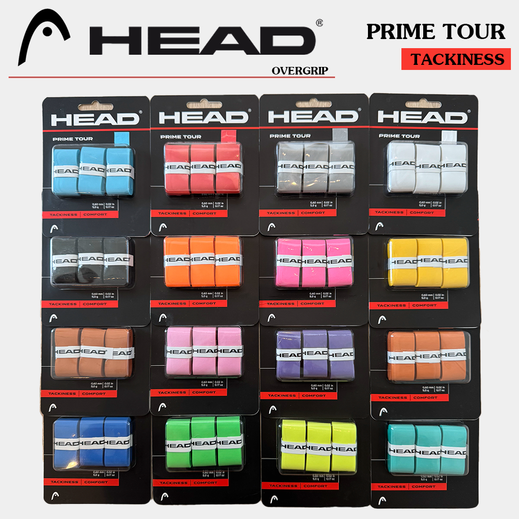[พร้อมส่ง] HEAD Prime Tour Overgrip สำหรับ Tennis/Padel/Badminton