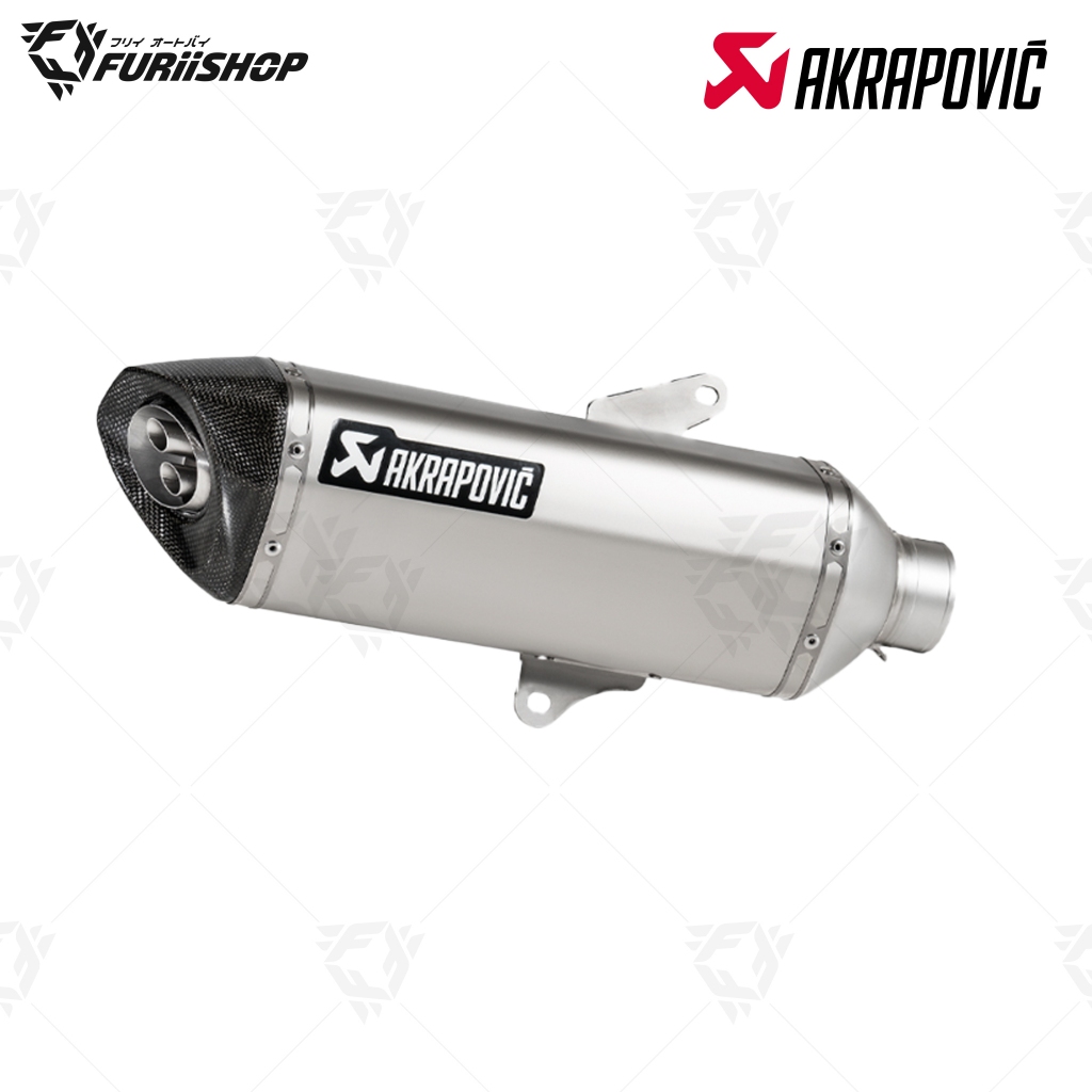 ท่อสูตร/ท่อแต่ง/ท่อไอเสีย Akrapovic Slip on Titanium New Shape (2 รู) Logo Aluminium : for Honda ADV