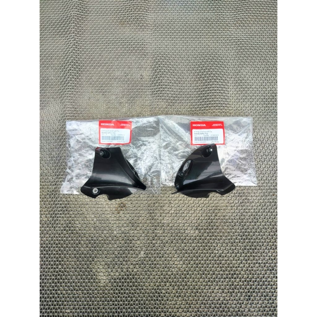 ชิ้นดำยึดไฟเลี้ยวหน้า wave125I/Sไฟเลี้ยวบังลม แท้เบิกศูนย์ ซ้าย-ขวา (มีขายแยก)