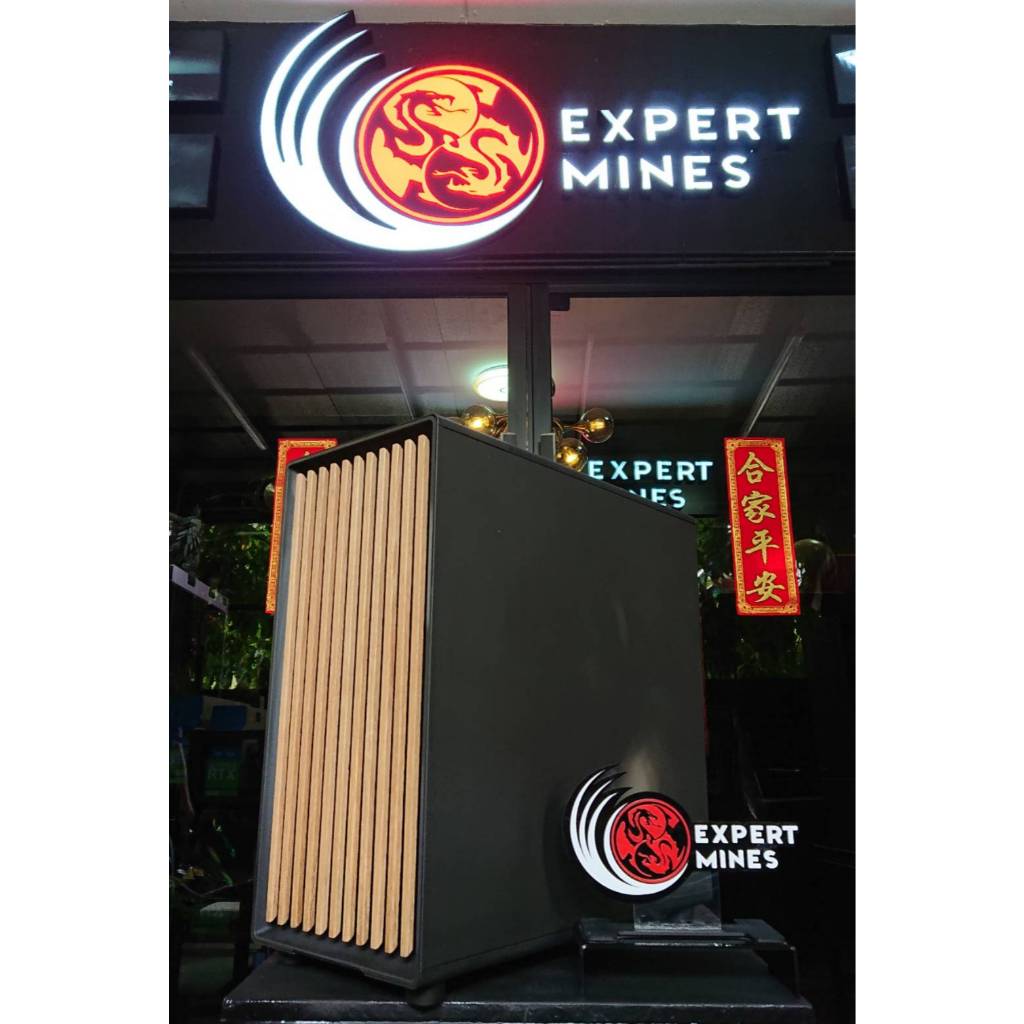 [สินค้าพร้อมจัดส่งในไทย]  FRACTAL DESIGN NORTH XL CHALK FLAT BLACK CASE CUSTOM BY EMK