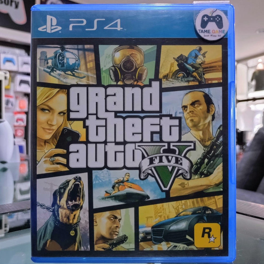 (ภาษาอังกฤษ) มือ2 GTA V PS4 มือสอง (เล่นกับ PS5 ได้ GTAV GTA Online Grand Theft Auto V)