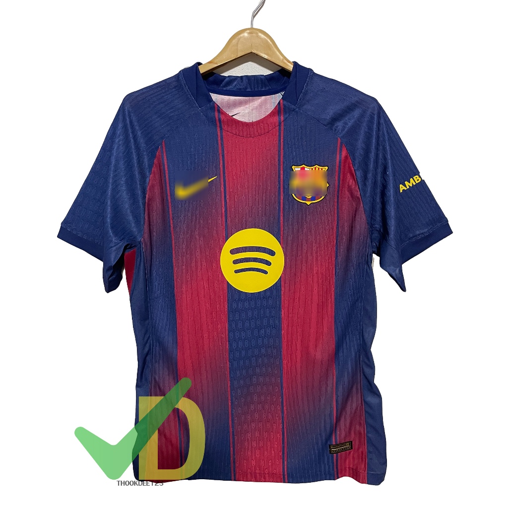 เสื้อบอล เกรดเพลเยอร์Barcelo โฮม2025/2026กล้ารับประกันสินค้าทุกตัว Player