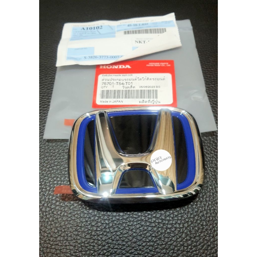 ของแท้ โลโก้ H ท้ายรถ สีชุบ CHROME HONDA CIVIC FE E-HEV E-HEV RS  2021-2025