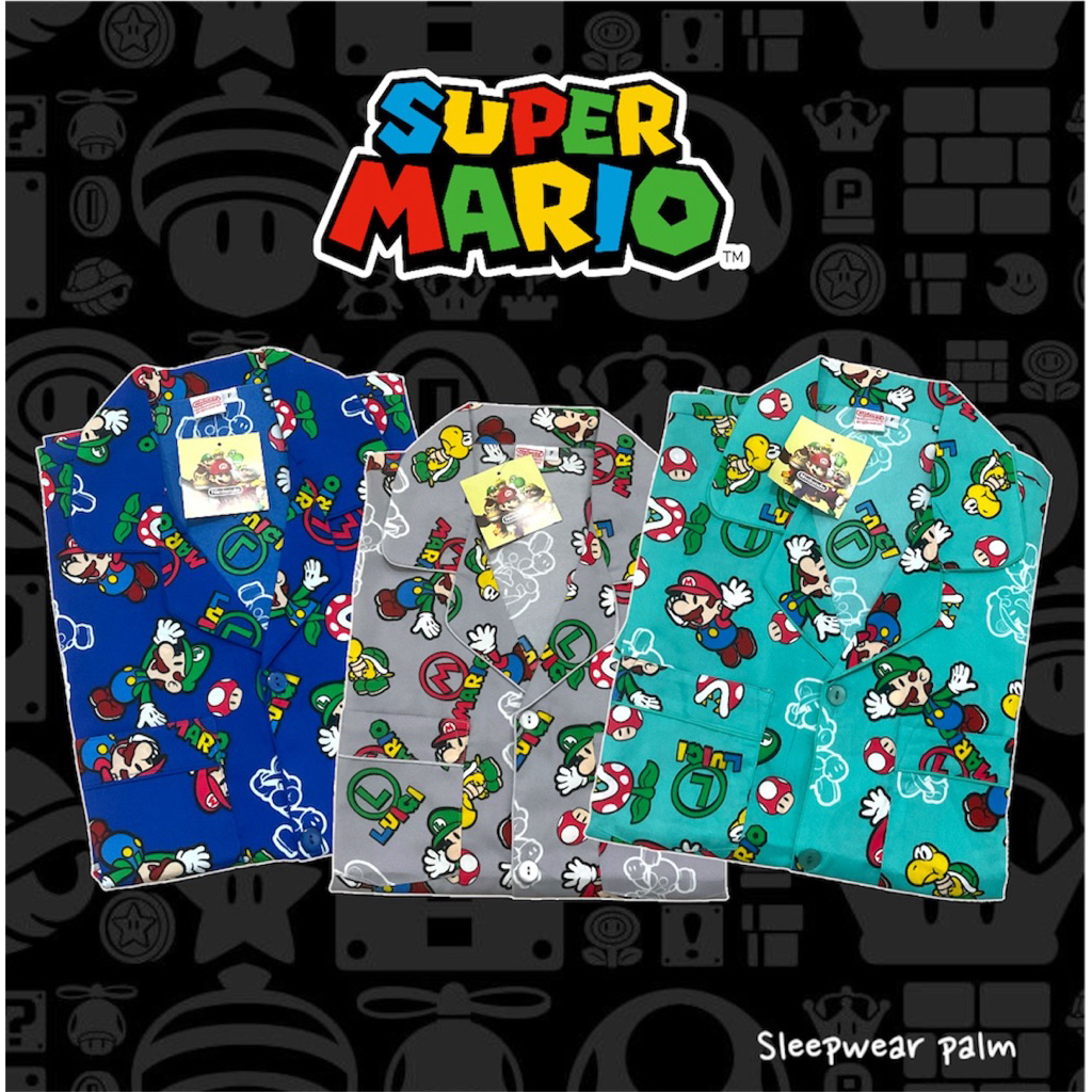 ชุดนอน ผ้าไหมอิตาลี่  MARIO(รอบอก44-48นิ้ว)ลิขสิทธิ์แท้