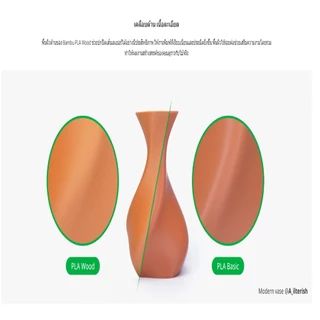 Bambulab PLA Wood ไม้เนื้อแข็ง ผิวด้านละเอียด เข้ากันได้กับ PLA อื่นๆ RIDF