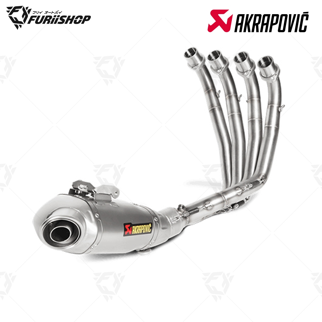 ท่อสูตร/ท่อแต่ง/ท่อไอเสีย Akrapovic 1 รู Titanium : for Honda CBR650R/CB650R 2019-2023