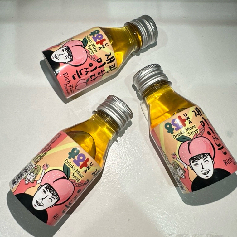 ไซรัป แพค3ชิ้น ผสมเครื่องดื่ม แพค3ชิ้น Mixer Syrup uwa