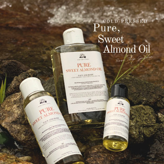 น้ำมันสวีทอัลมอนด์ เข้มข้นสกัดเย็น 100% l COLD-PRESSED l SWE…