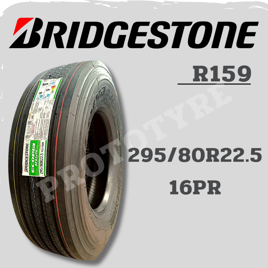 ยางรถบรรทุกเรเดียล 295/80R22.5 16PR ยี่ห้อ Bridgestone รุ่น R159