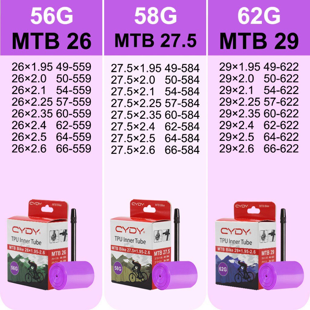 ยางใน TPU CYDY (MTB)