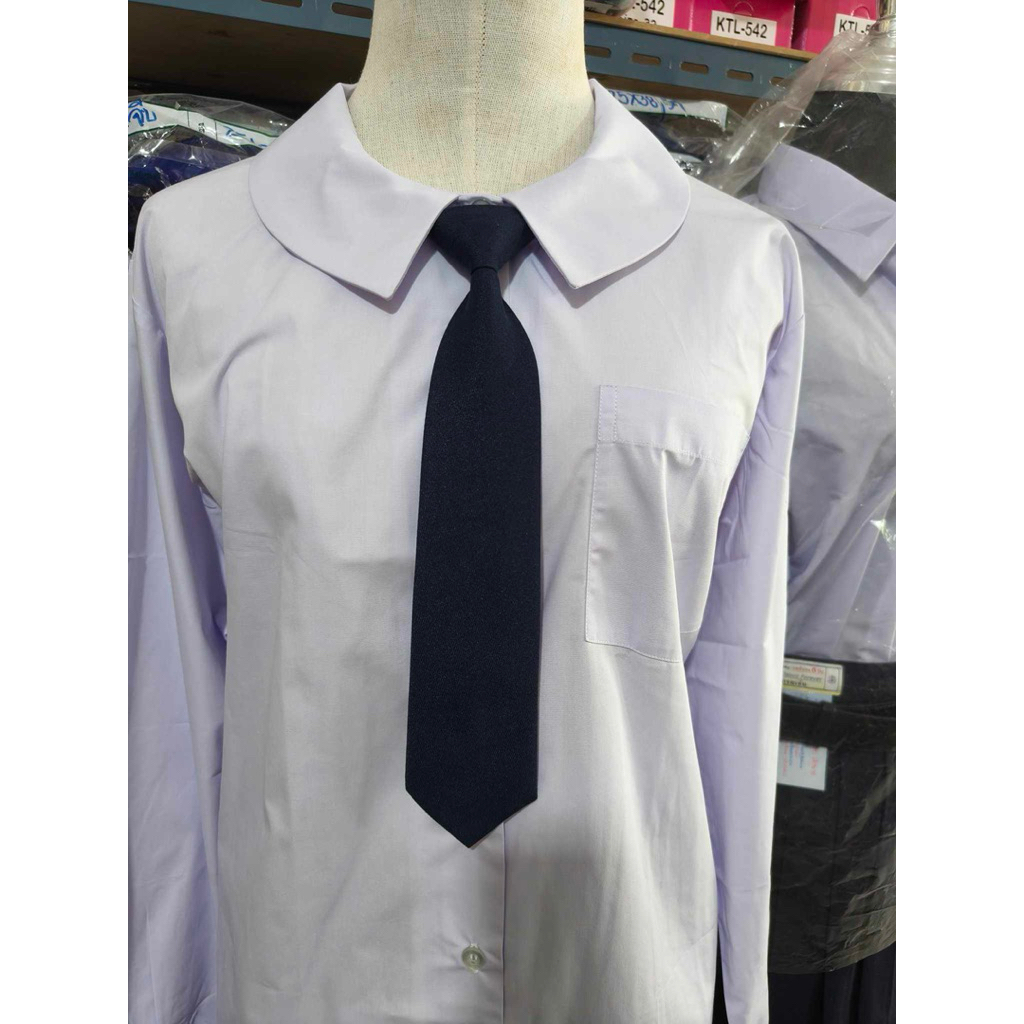 เนคไท นักเรียน สีกรม พร้อมส่ง