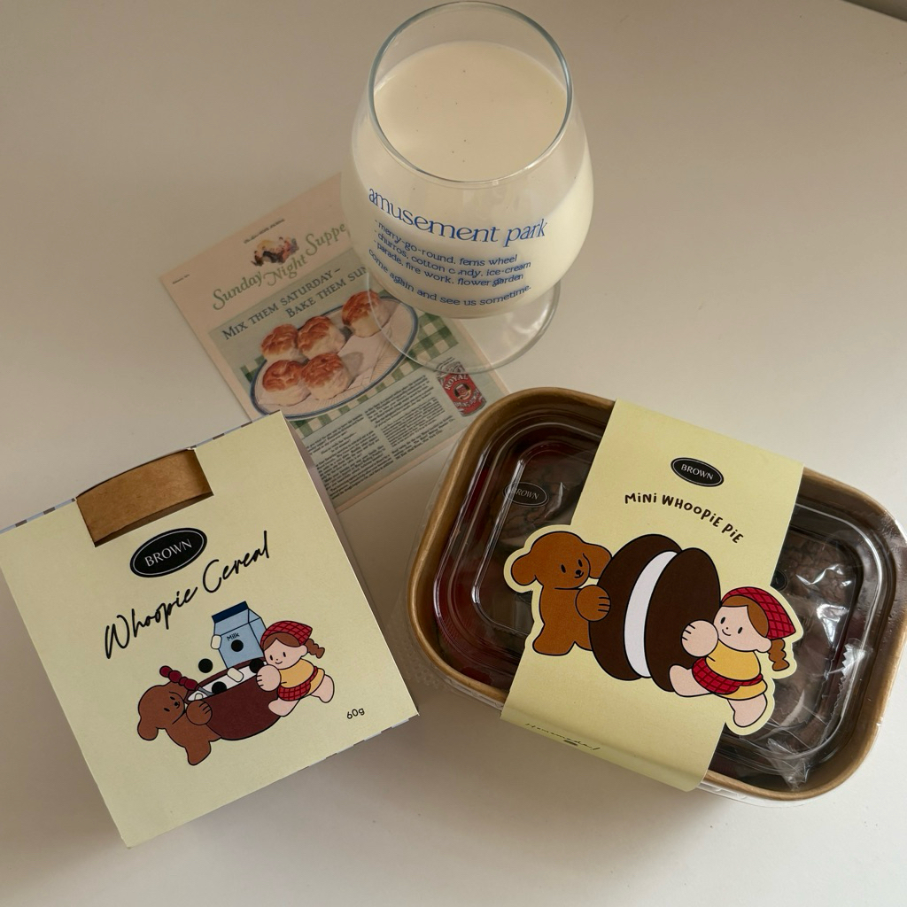 Brown | เซ็ตจับคู่สุดคุ้ม มินิวู้ปปี้พาย&ซีเรียล