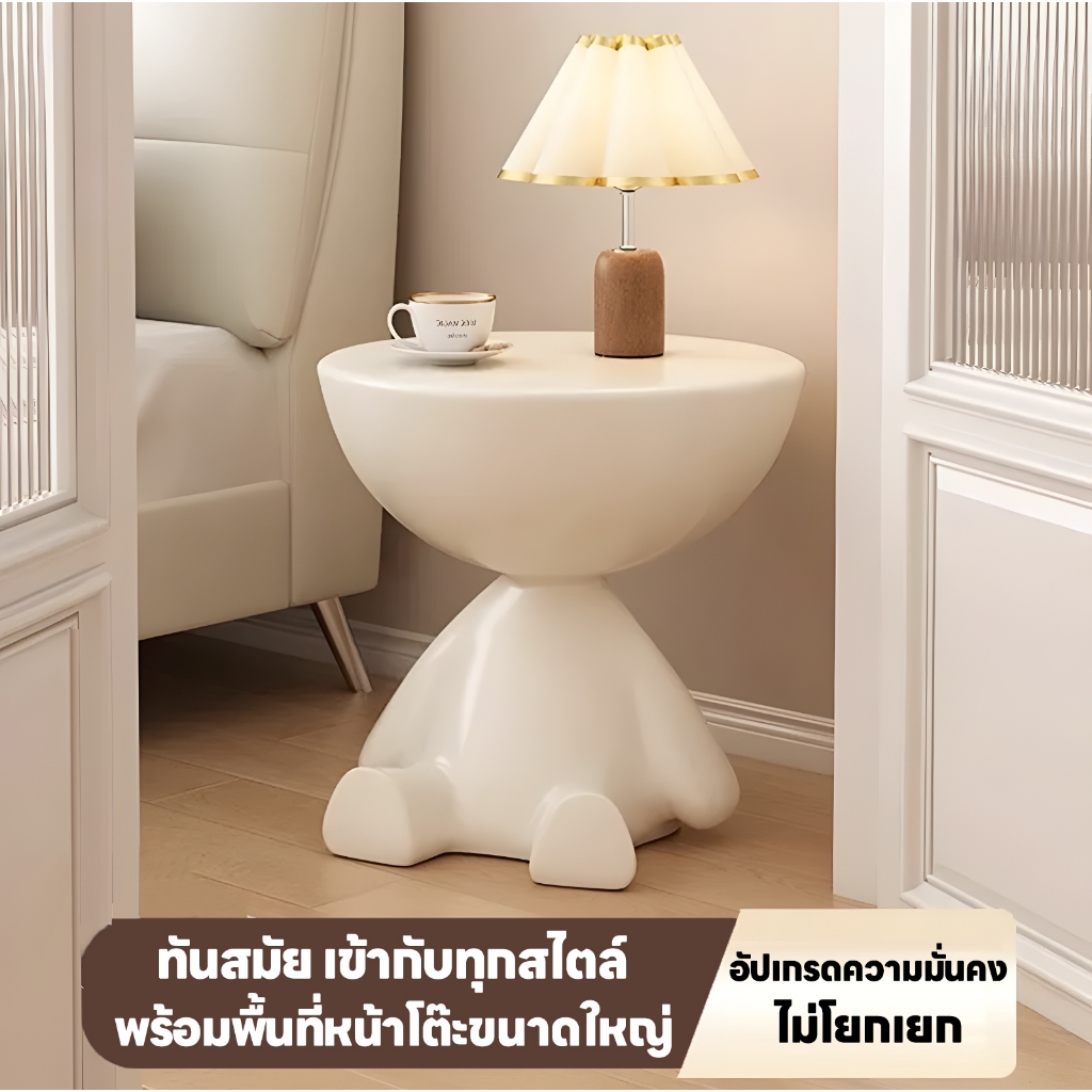 โต๊ะกาแฟ โต๊ะข้างเตียงที่เรียบง่าย การออกแบบที่สร้างสรรค์ ชั้นตกแต่งห้องนั่งเล่น Side Table