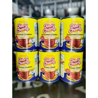 24 กระป๋อง นมข้นหวานมาเลย์ Dairy Champ 500 กรัม รสชาติกลมกล่อม ใช้ได้หลากหลาย