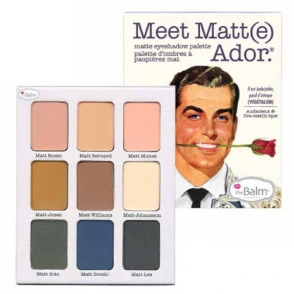 theBalm Meet Matt(e) Ador เดอะบาล์ม มีต แมตต์ อะดอร์ พาเลทอายแชโดว์ เนื้อแมท 9 สี
